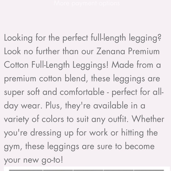 Zenana Black Leggings Premium Plus Size Size 1X NWT‎ - Picture 3 of 6